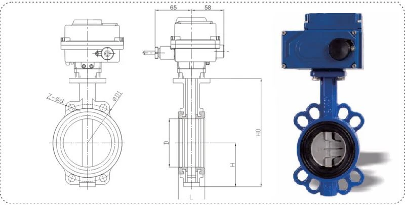 Electrical Butterfly Valve Technical Parameter