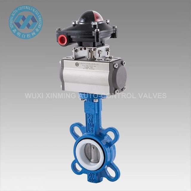 info-1-1 Pneumatic Actuator Wafer Butterfly Valve