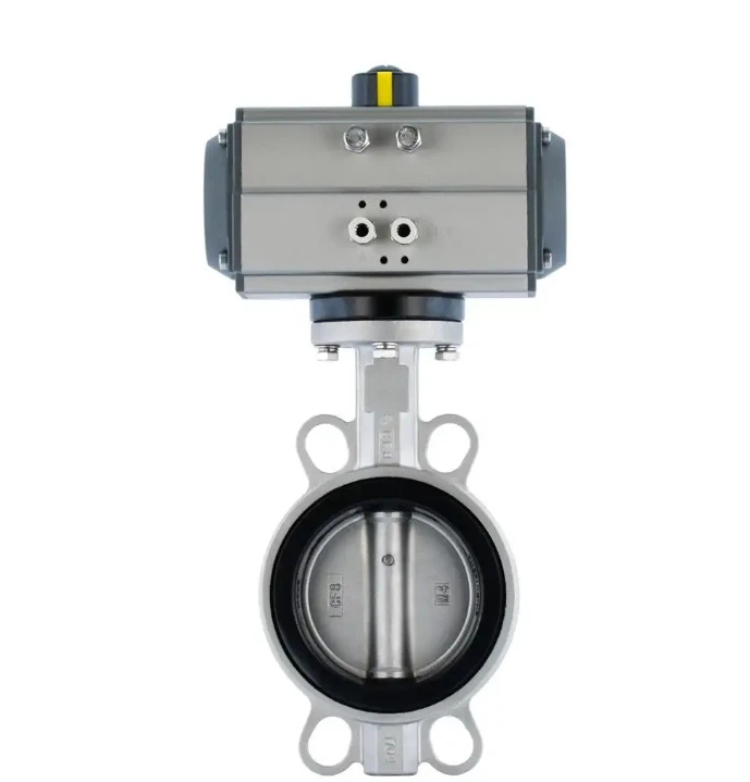 New Arrival Pneumatic Stainless Steel Wafer Butterfly Valve