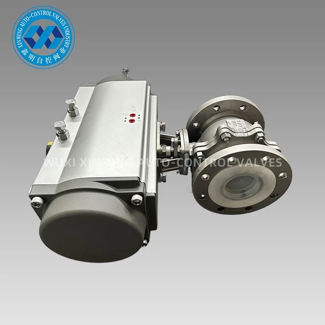 Pneumatic Actuator Metal-to-metal Flange Ball Valve factory