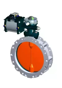 DN25 Pneumatic Dust Aluminium Schmetterlingsventil