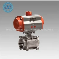 ISO Standard Double Acting Edelstahl Pneumatic Aktuatorkugelventil