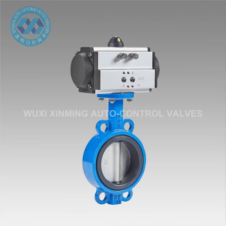 Stainless Steel SS304 316L Pneumatic Butterfly Valve Butterfly Valve